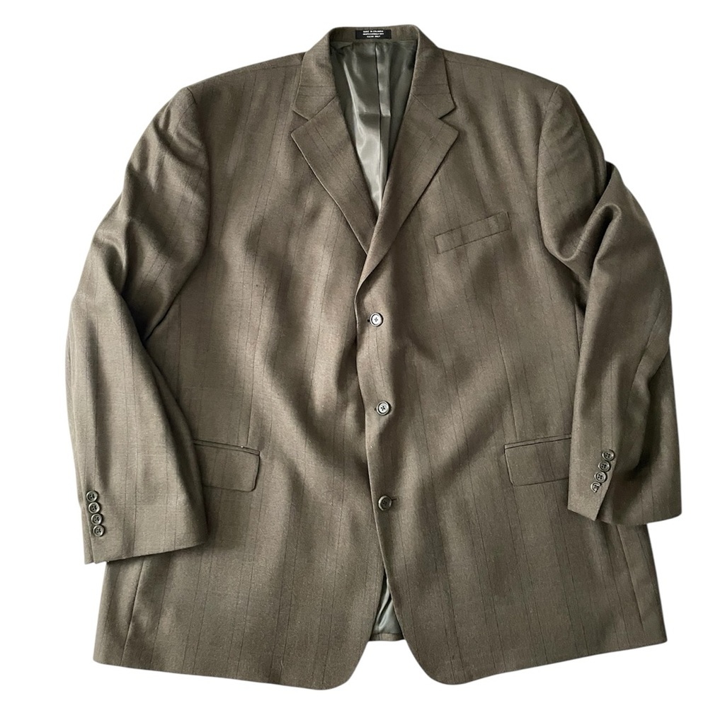 Versini Men's Size 54L Premium Quality Blazer Jacket Silk/ Wool Jacket 3-Buttons